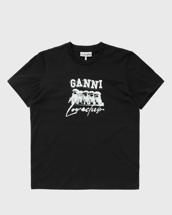 Ganni Thin Jersey Puppy Love Relaxed Tee