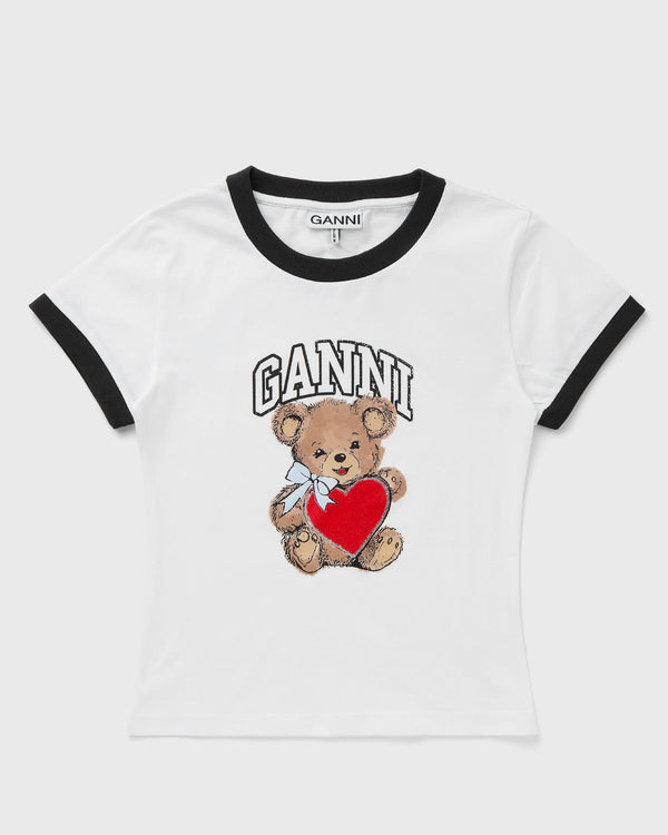 Ganni Basic Jersey Bear Small T-Shirt