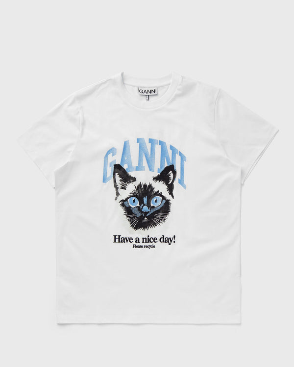 Ganni Basic Jersey Cat Relaxed Tee