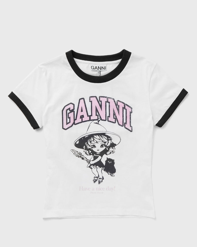 Ganni Basic Jersey Witch Small Tee white
