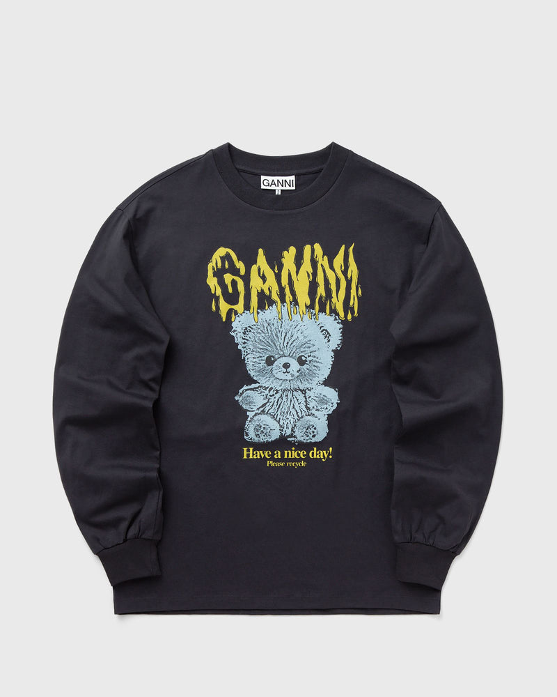 Ganni Basic Cotton TEDDY Long Sleeve grey