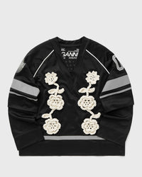 Ganni Cycora Jersey Oversized Long Sleeve black