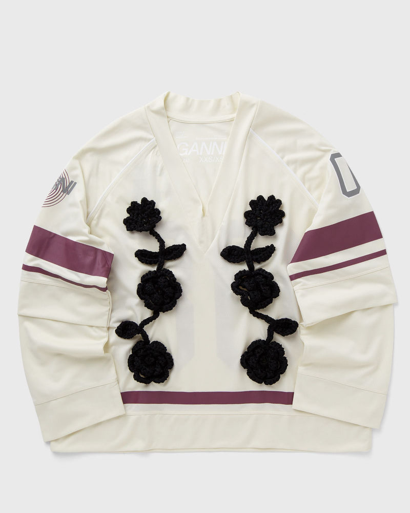 Ganni Cycora Jersey Oversized Long Sleeve blue