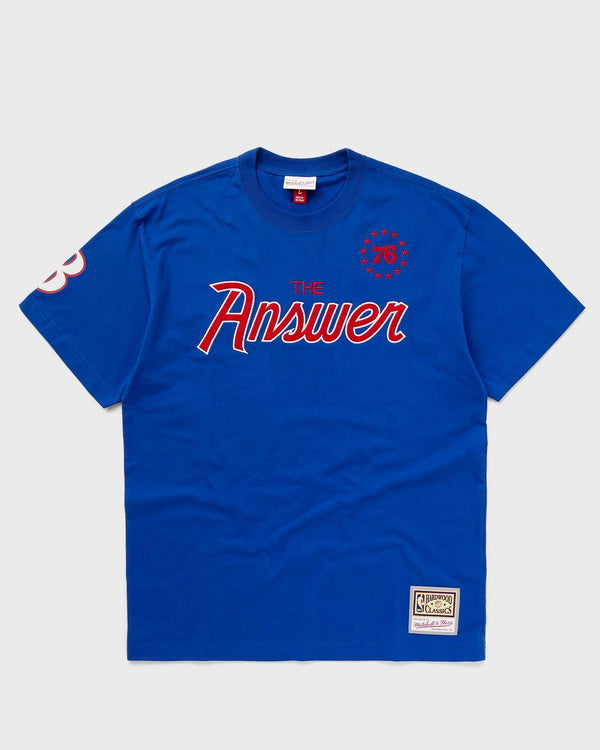 Mitchell & Ness Nba Premium Nickname Ss Tee Vintage Logo Philadelphia 76Ers Allen Iverson #3