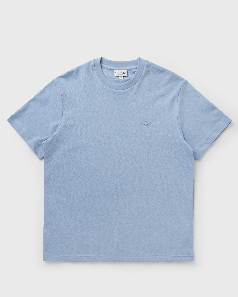 Lacoste Textured Jersey Tee Blue