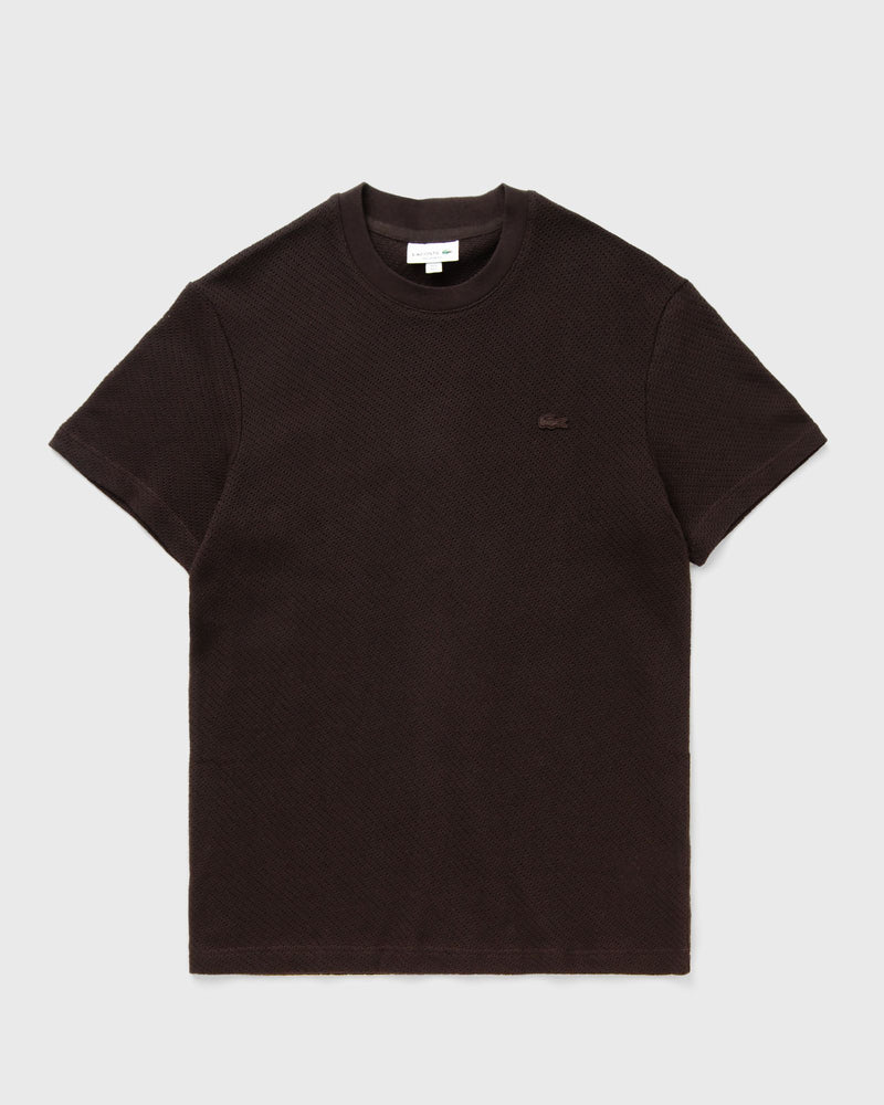 Lacoste Lacy Cotton Tee Brown
