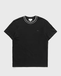 Lacoste Stretch Piqué Stripe Collar T-shirt black