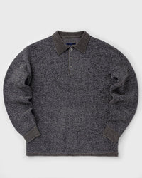 Thisisneverthat Velvet Knit Polo grey