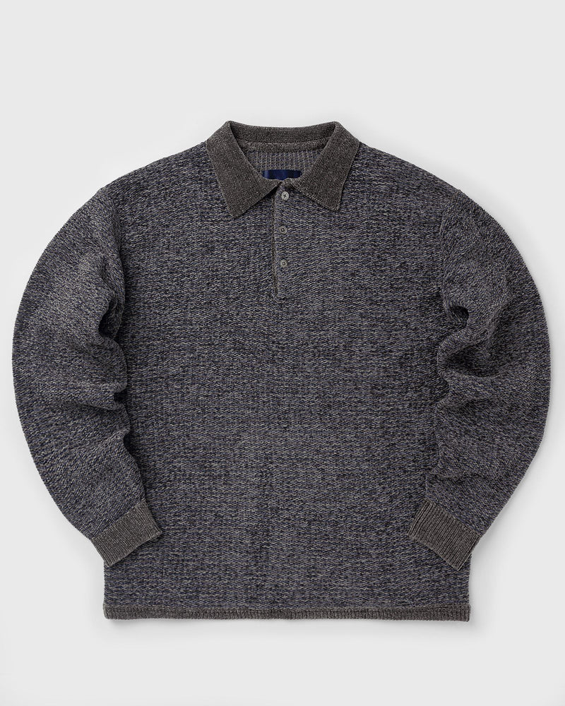 Thisisneverthat Velvet Knit Polo grey