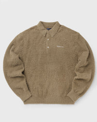 Thisisneverthat Sct-logo Shaggy Knit Polo brown