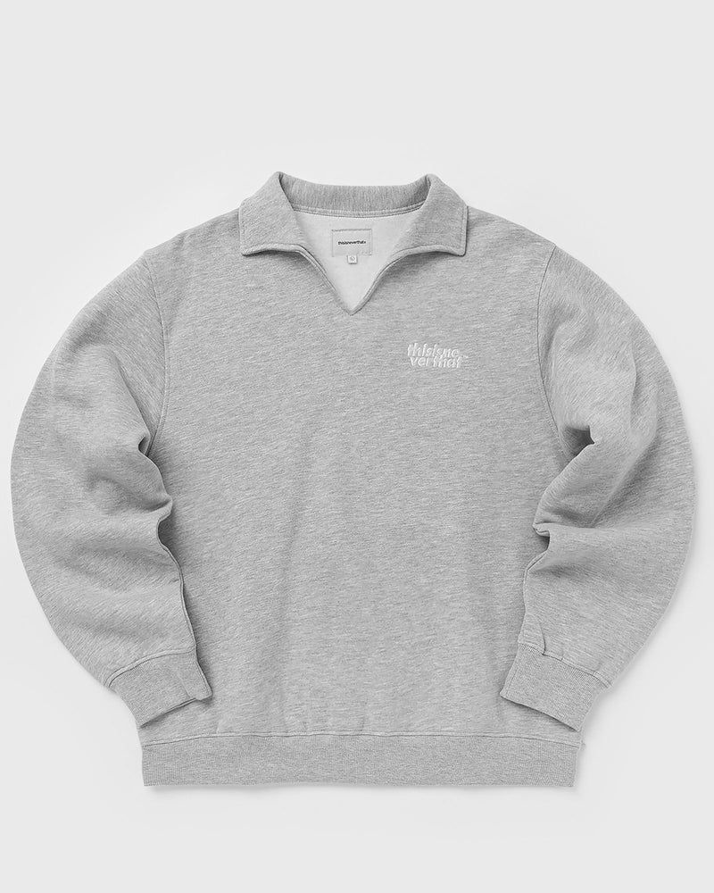 Thisisneverthat Open Collar Sweatshirt grey