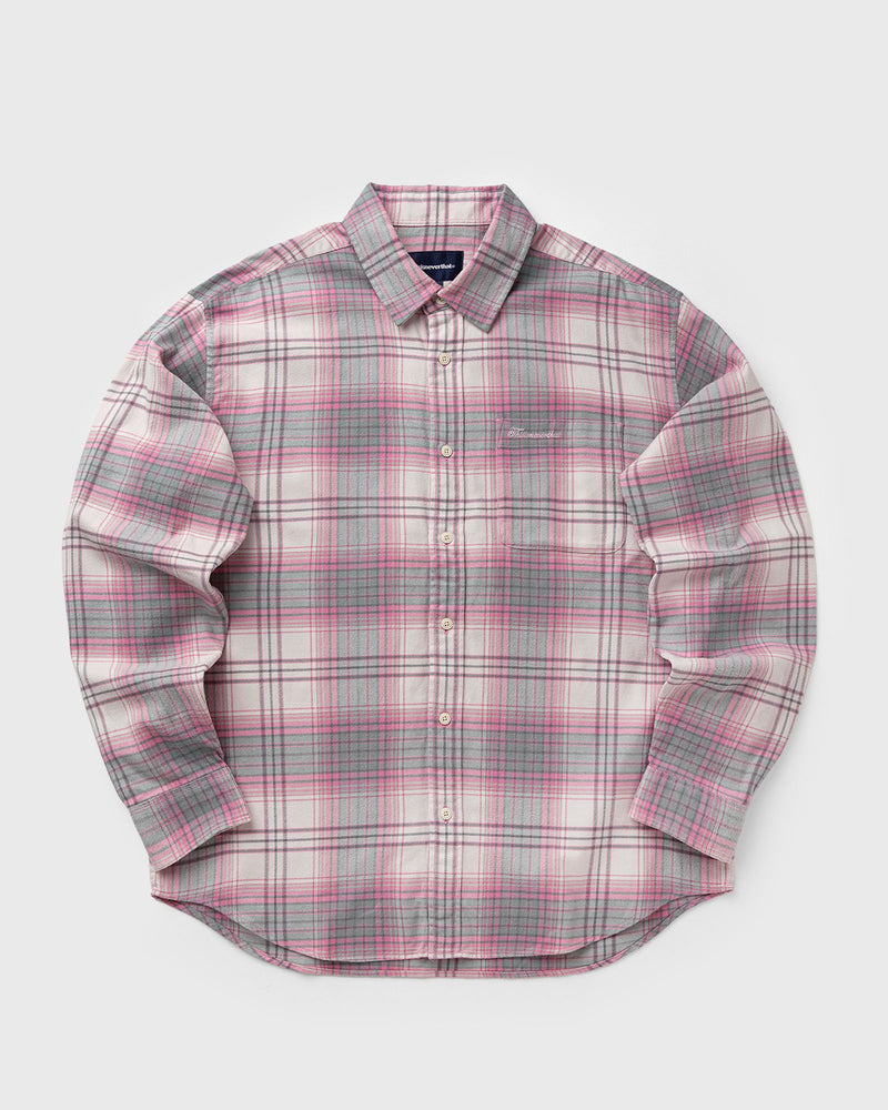 Thisisneverthat Flannel Check Shirt pink