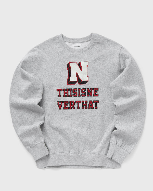 Thisisneverthat Cross Stitched Crewneck grey