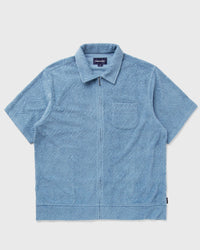Thisisneverthat Terry S/S Zip Shirt blue
