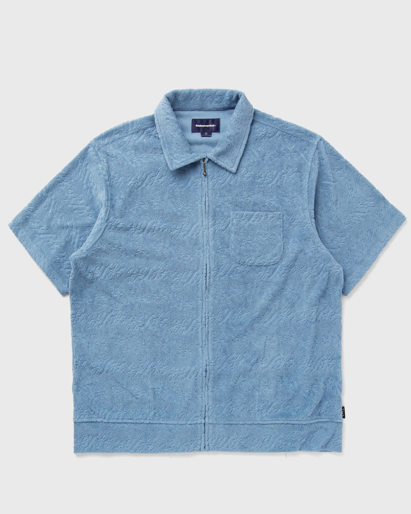 Thisisneverthat Terry S/S Zip Shirt blue