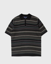 Thisisneverthat Striped S/S Knit Polo Black