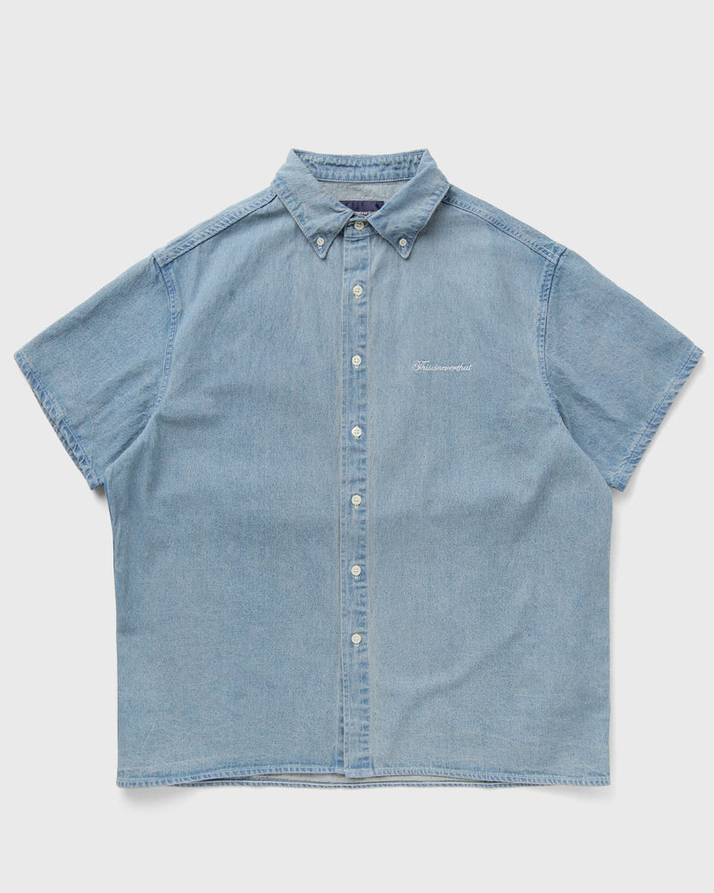 Thisisneverthat Washed Denim S/S Shirt blue