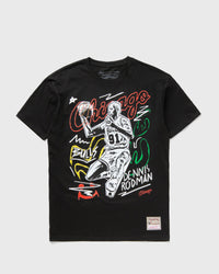 Mitchell & Ness NBA Chalked UP TEE Chicago Bulls Dennis Rodman black