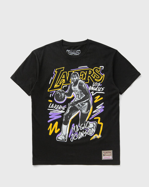 Mitchell & Ness NBA CHALKED UP TEE LOS ANGELES LAKERS MAGIC JOHNSON black