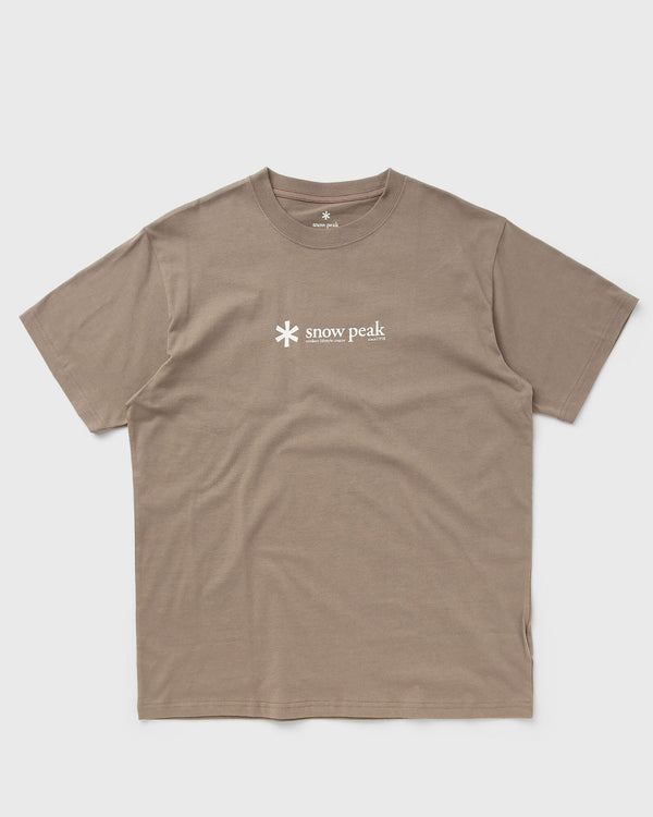 Snow Peak SOFT COTTON LOGO SHORT SLEEVE T-SHIRT beige