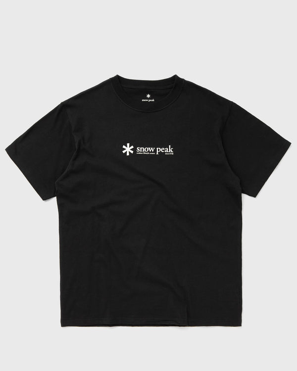 Snow Peak SOFT COTTON LOGO SHORT SLEEVE T-SHIRT black