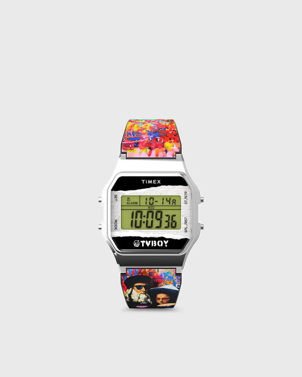 Timex X TVboy 80 LLB Case & Resin Strap multi