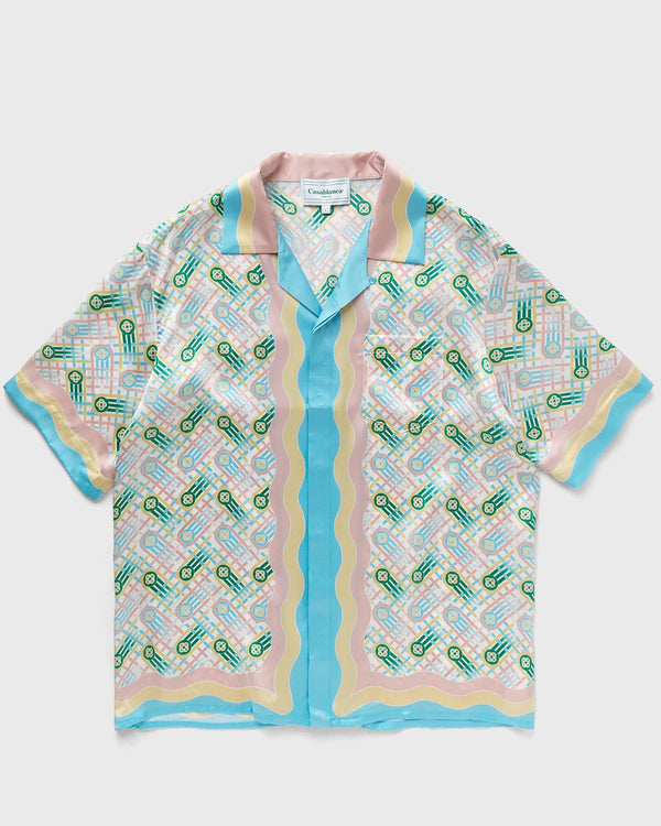 Casablanca Cuban Collar Short Sleeve Shirt