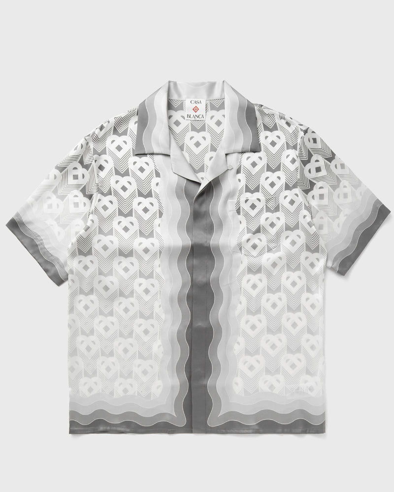 Casablanca SHORT SLEEVE CUBAN COLLAR SHIRT grey