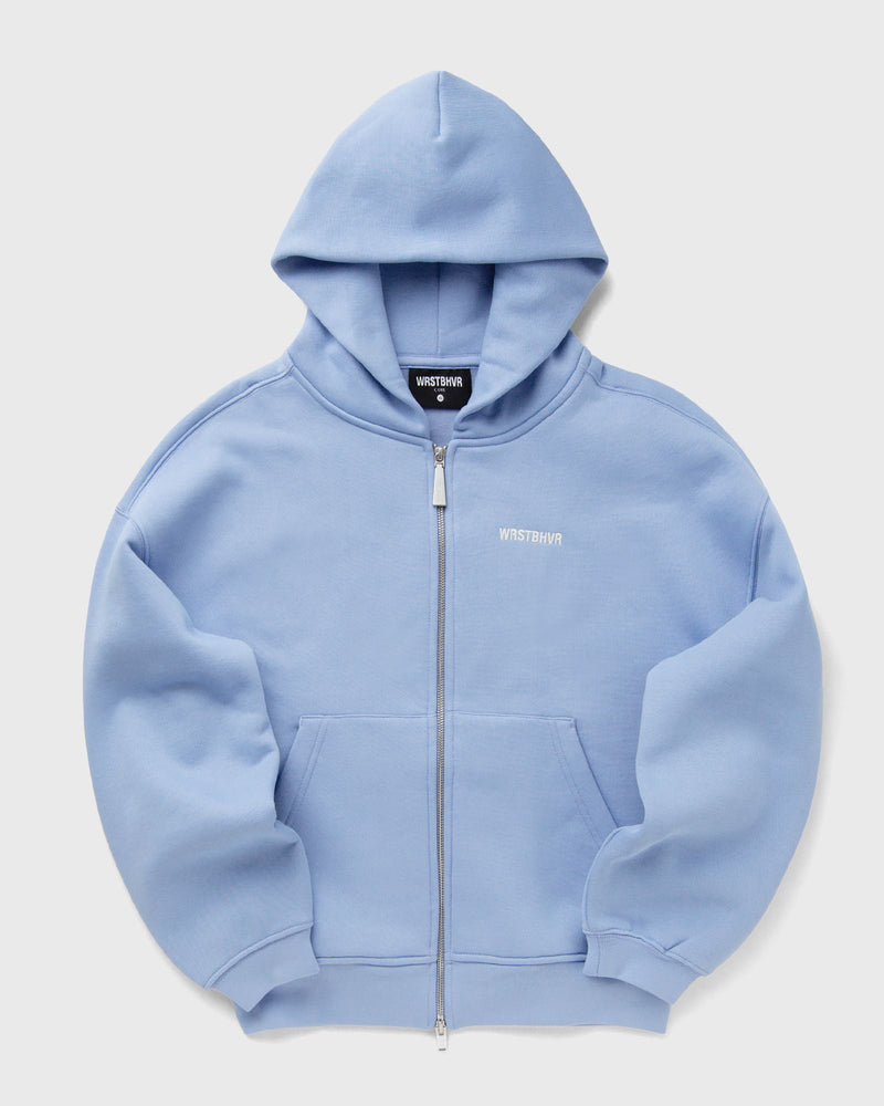 WRSTBHVR DIAGO HOODED ZIP JACKET blue