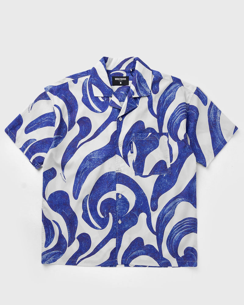 WRSTBHVR DOWEY RESORT SHIRT blue|white