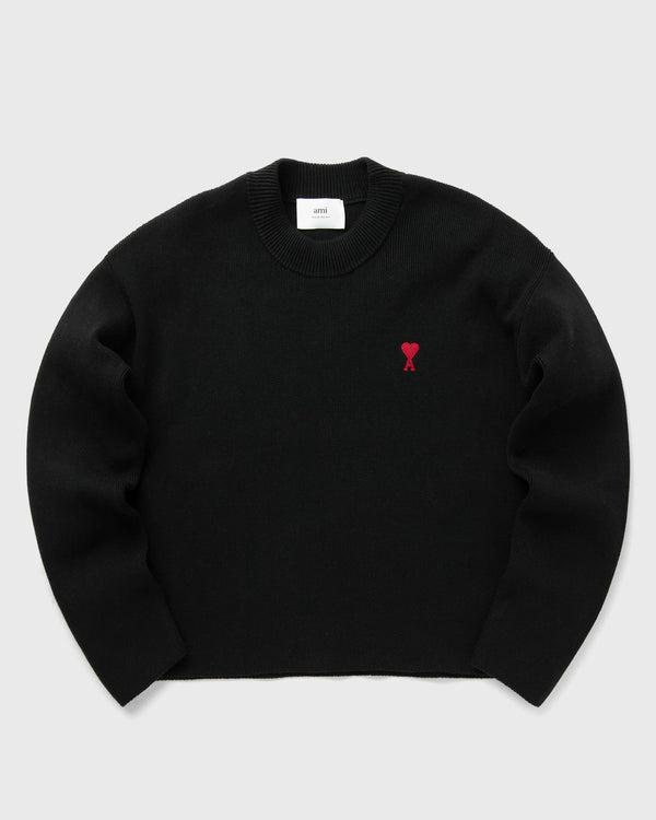 AMI Paris RED ADC CREWNECK SWEATER black