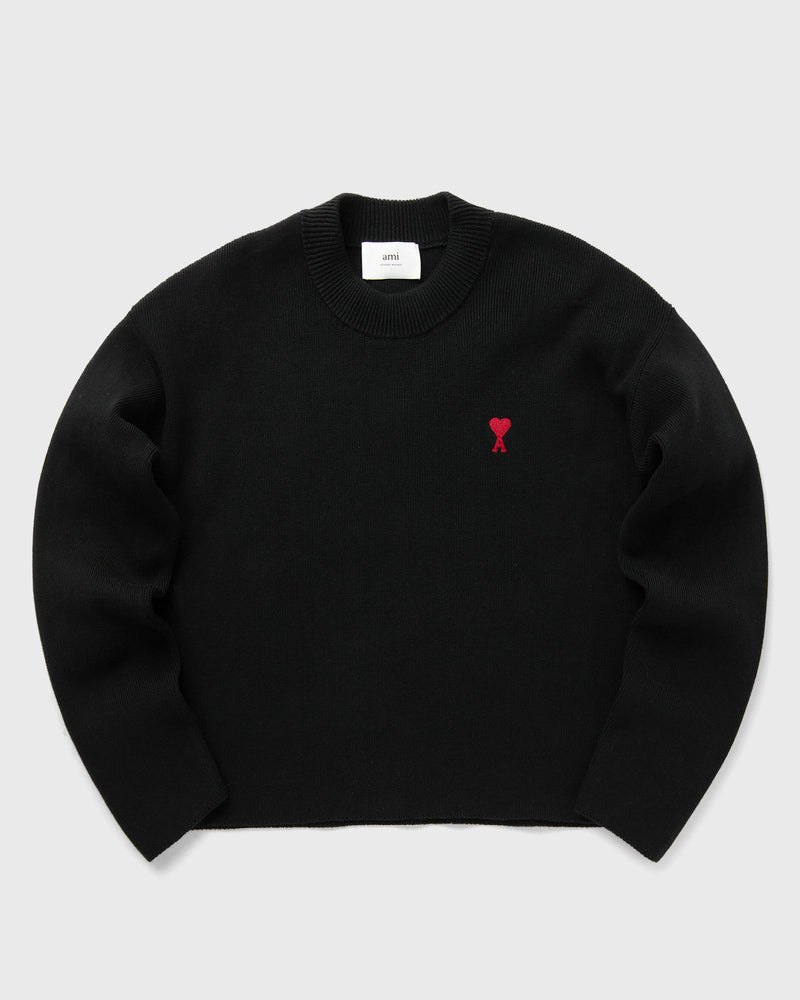 AMI Paris RED ADC CREWNECK SWEATER black