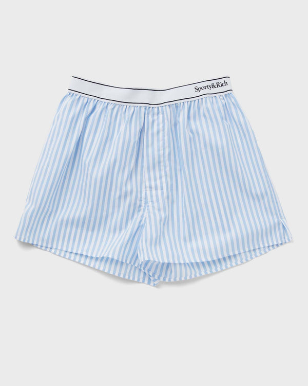 Sporty & Rich Serif Logo Boxer Shorts blue