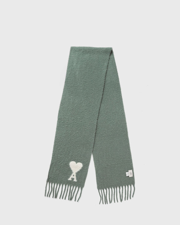 AMI Paris AMI DE COEUR OVERSIZE SCARF green