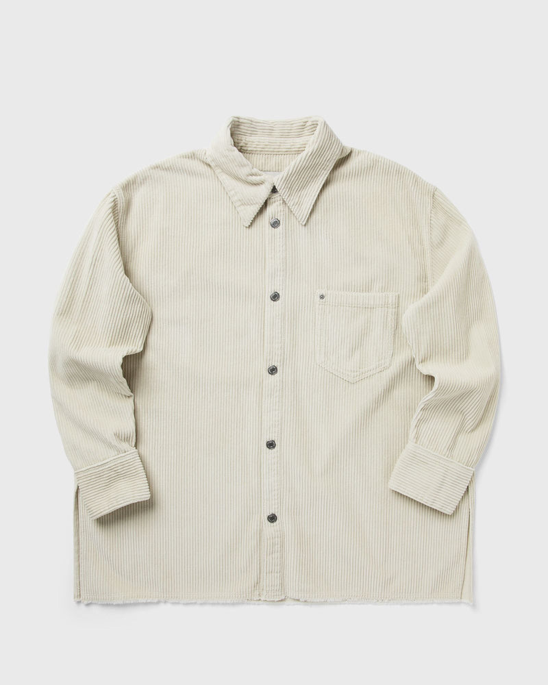 AMI Paris Side Slit Overshirt Beige