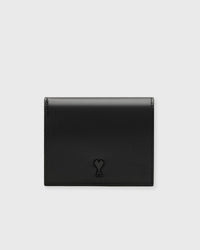 Ami Paris Ami De Coeur Bifold Wallet Black