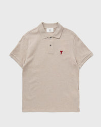AMI Paris AMI de Coeur Polo Shirt Beige