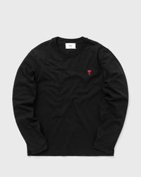 AMI Paris Long Sleeves AMI de Coeur Tee Black