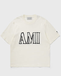AMI Paris Boxy Fit Short Sleeves Teeshirt White