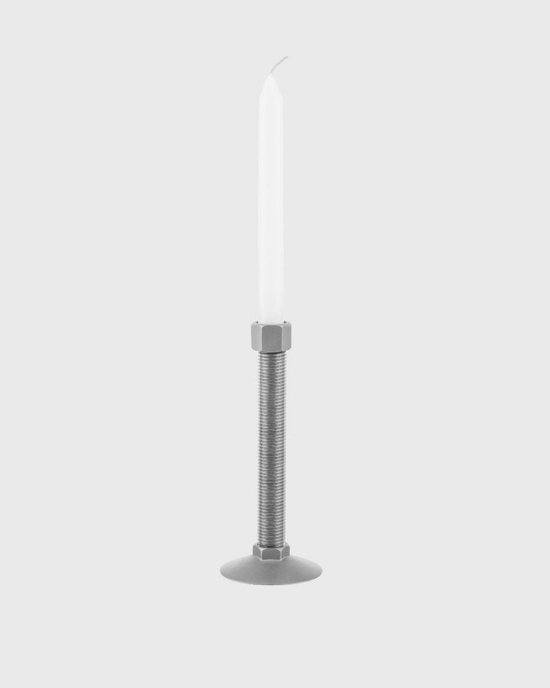 Alessi CONVERSATIONAL OBJECTS CANDLESTICK by Virgil Abloh silver