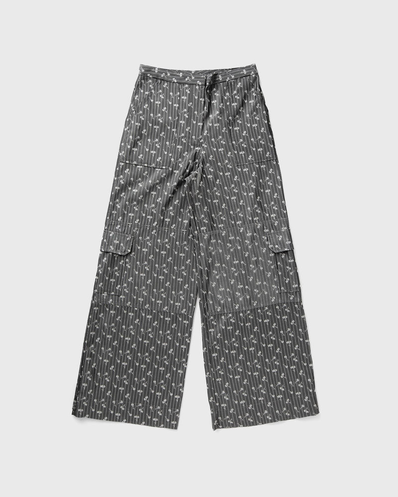 Ganni Acetate Jacquard Cargo Pants grey