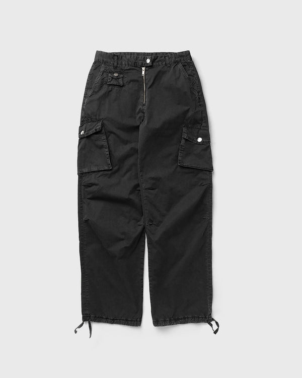 Ganni Washed Cotton Twill Pants black