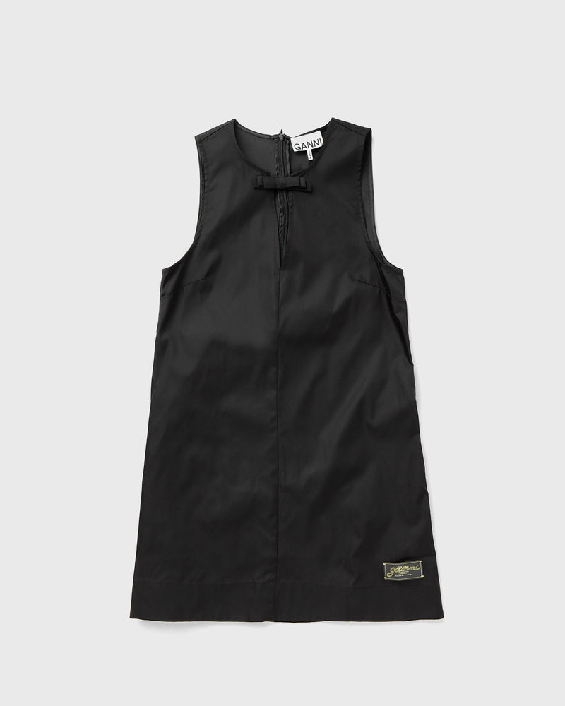 Ganni Duchesse Nylon Mini Dress black