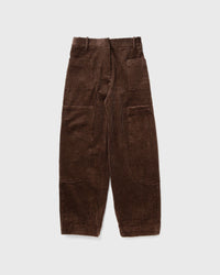 Ganni Seersucker Corduroy Pants brown