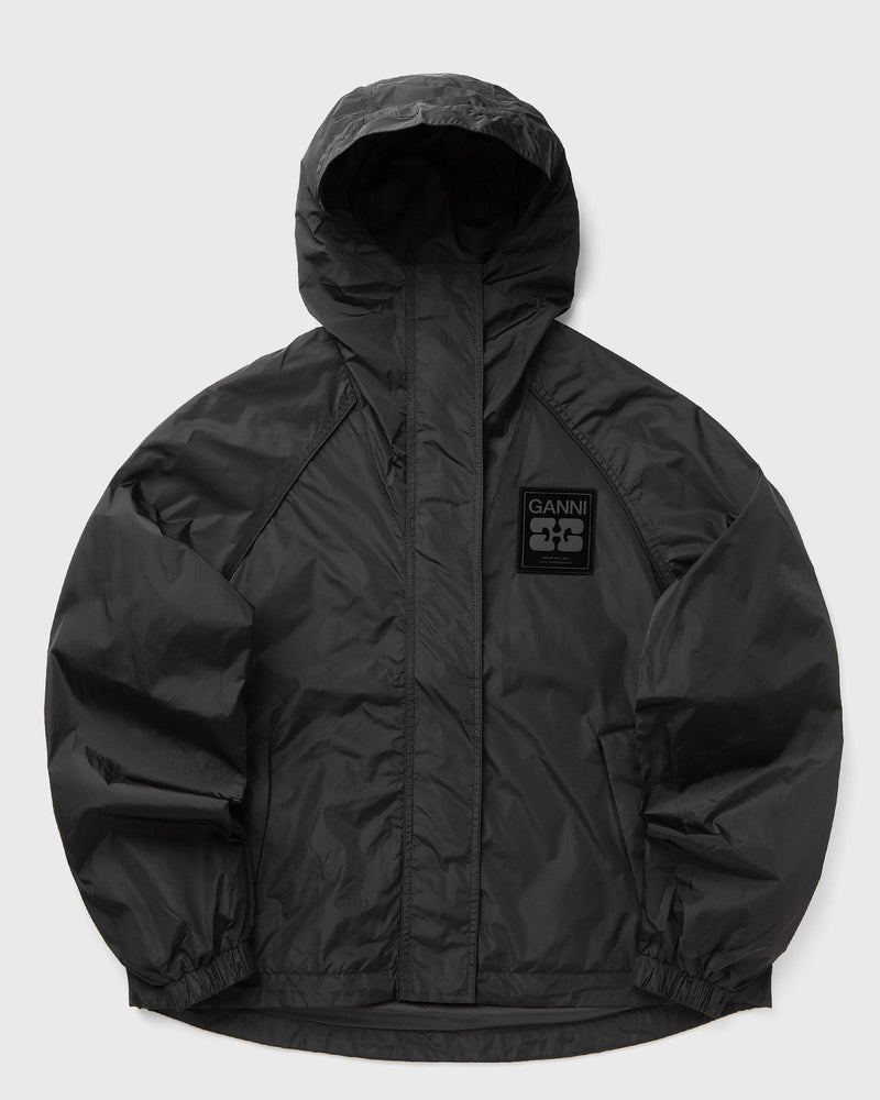 Ganni Flyweight Nylon Jacket black