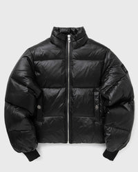 Ganni Shiny Nylon Short Puffer Jacket Black