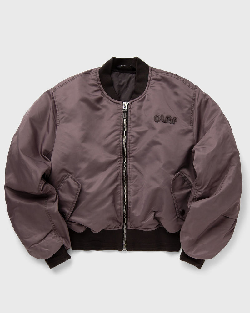LF RETRO LOGO BOMBER JACKET brown