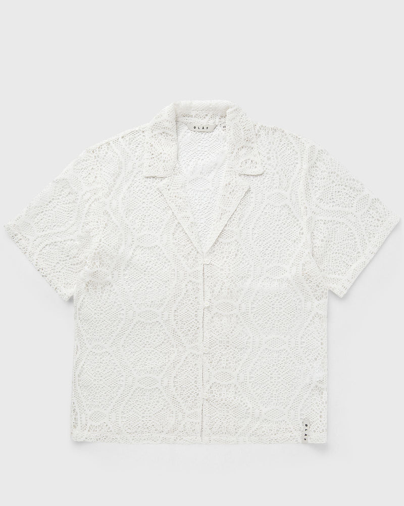 LF LACE CAMP SHIRT SS white