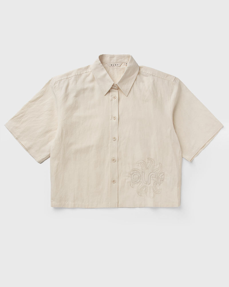 LF COTTON LINEN SUN SHIRT beige