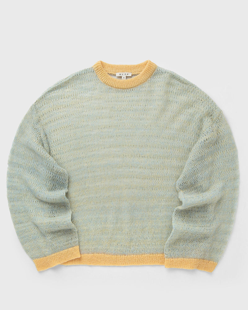 LF LOOSE KNIT TOP LS green